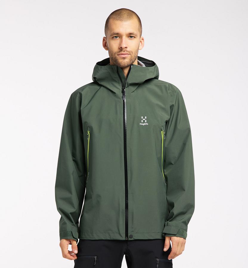 Haglöfs Mens Roc GTX Ski Jacket Dark Green New Zealand 92647LTDW